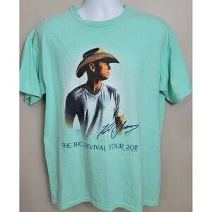 2015 KENNY CHESNEY "The Big Revival" Concert Tour Mens Large T-Shirt
